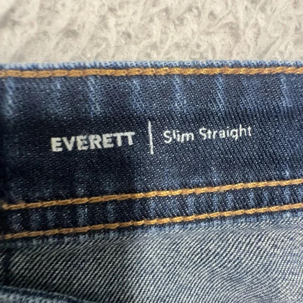 AG Adriano Goldschmied Everett Jeans Mens 34x34 Blue Slim Straight Stretch Denim